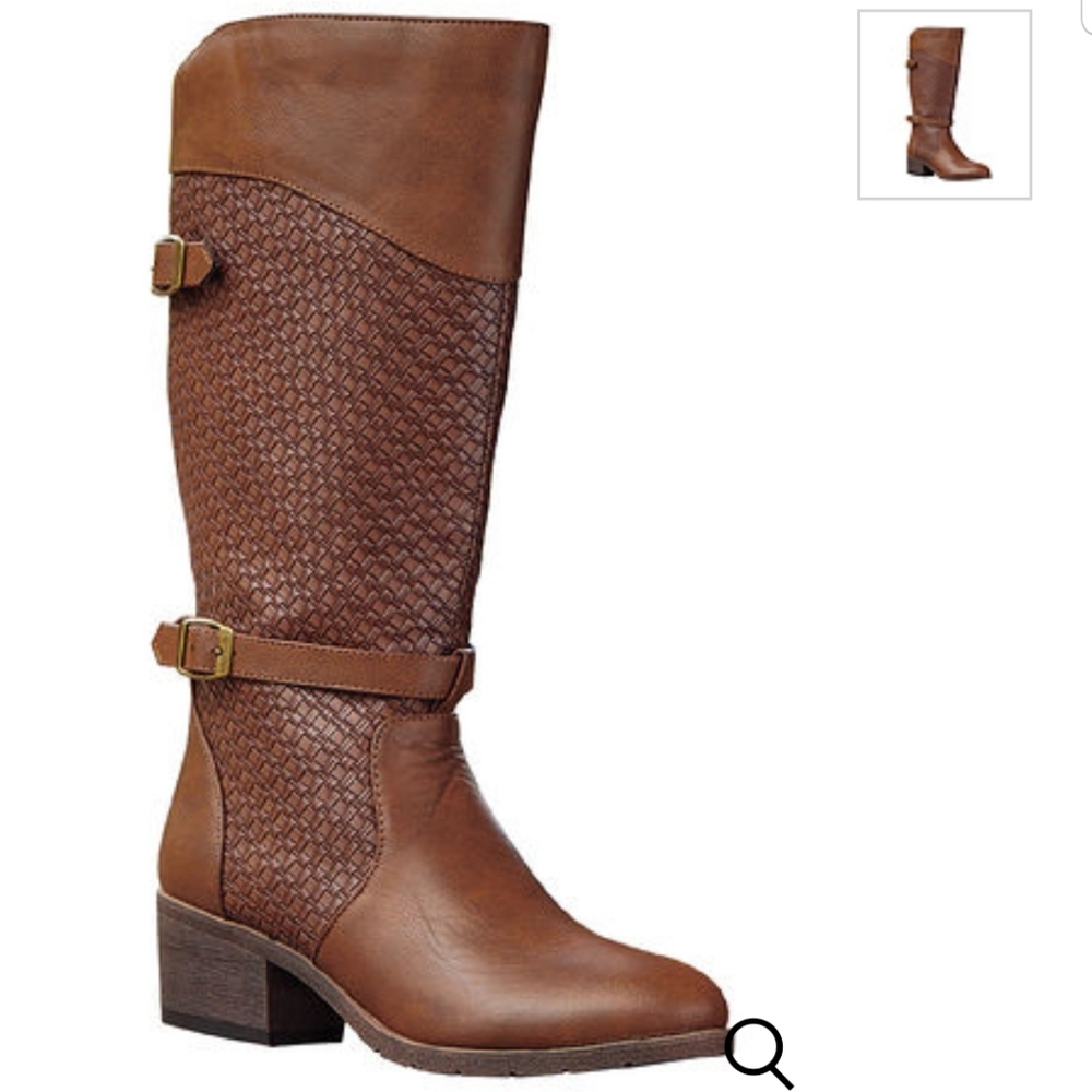 NWOT! Brown Faux Leather Boots